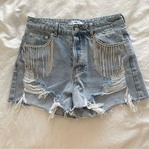 Adika rhinestone shorts